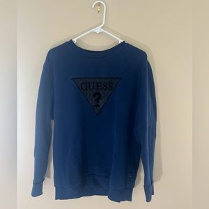 Guess blue vintage crewneck